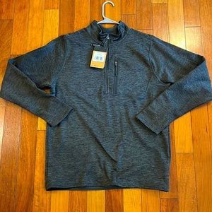 The north face gray 1/4 zip pullover standard fit
